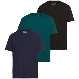 MAN'S WORLD 52/54 (L) grün-blau-schwarz Basic T-Shirt MAN'S WORLD 52/54 (L) grün-blau-schwarz Basic T-Shirt