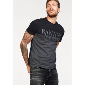 T-Shirt BRUNO BANANI, Herren, Gr. L (52/54), schwarz (schwarz, grau), Single Jersey, Obermaterial: 100% Baumwolle. Vorderteil: 60% Baumwolle, 40% Polyester, bedruckt, mehrfarbig, schmal, Rundhals, Shirts T-Shirt, kurzärmelig, schmal geschnitten, Casual-St T-Shirt BRUNO BANANI, Herren, Gr. L (52/54), schwarz (schwarz, grau), Single Jersey, Obermaterial: 100% Baumwolle. Vorderteil: 60% Baumwolle, 40% Polyester, bedruckt, mehrfarbig, schmal, Rundhals, Shirts T-Shirt, kurzärmelig, schmal geschnitten, Casual-St