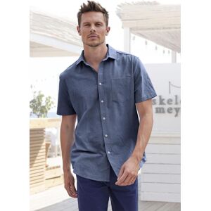 H.I.S. Kurzarmhemd H.I.S, Herren, Gr. XXL (45/46), N-Gr, blau (dunkelblau), Web, Obermaterial: 100% Baumwolle, unifarben, regular fit, Rundhals, abgesteppte Kante, Hemden Kurzarmhemd, mit Kentkragen, Oxford-Qualität aus reiner Baumwolle H.I.S. Kurzarmhemd H.I.S, Herren, Gr. XXL (45/46), N-Gr, blau (dunkelblau), Web, Obermaterial: 100% Baumwolle, unifarben, regular fit, Rundhals, abgesteppte Kante, Hemden Kurzarmhemd, mit Kentkragen, Oxford-Qualität aus reiner Baumwolle