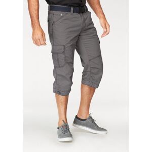 Cargobermudas MAN'S WORLD, Herren, Gr. 66, N-Gr, grau, Obermaterial: 100% Baumwolle, unifarben, regular fit knieumspielend, Hosen Cargobermudas, in 3/4-Länge Cargobermudas MAN'S WORLD, Herren, Gr. 66, N-Gr, grau, Obermaterial: 100% Baumwolle, unifarben, regular fit knieumspielend, Hosen Cargobermudas, in 3/4-Länge