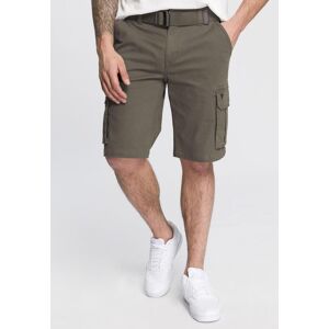 H.I.S. Bermudas H.I.S, Herren, Gr. 38, N-Gr, grün (khaki), Web, Obermaterial: 98% Baumwolle, 2% Elasthan, unifarben, normal knieumspielend, Hosen Bermudas H.I.S. Bermudas H.I.S, Herren, Gr. 38, N-Gr, grün (khaki), Web, Obermaterial: 98% Baumwolle, 2% Elasthan, unifarben, normal knieumspielend, Hosen Bermudas