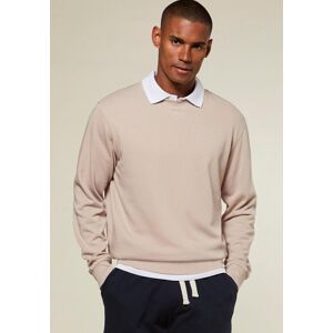 Sweatshirt KANGAROOS "mit Rundhalsausschnitt", Herren, Gr. 3XL (64/66), beige, angeraute Sweatware, Obermaterial: 60% Baumwolle, 40% Polyester, unifarben, bequem normal, Rundhals, angesetztes Bündchen, Sweatshirts Sweatshirt, mit coolem Rippeinsatz am Aus Sweatshirt KANGAROOS "mit Rundhalsausschnitt", Herren, Gr. 3XL (64/66), beige, angeraute Sweatware, Obermaterial: 60% Baumwolle, 40% Polyester, unifarben, bequem normal, Rundhals, angesetztes Bündchen, Sweatshirts Sweatshirt, mit coolem Rippeinsatz am Aus