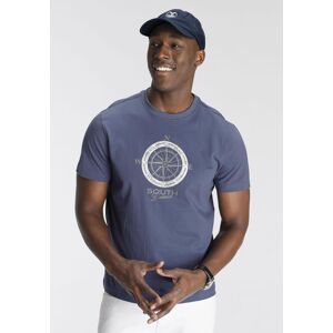 T-Shirt DELMAO, Herren, Gr. L (52/54), blau (indigo blau), Single Jersey, Obermaterial: 100% Baumwolle, bedruckt, normal, Rundhals, Shirts T-Shirt, Kurzarm, bedruckt, Rundhals, aus Baumwolle T-Shirt DELMAO, Herren, Gr. L (52/54), blau (indigo blau), Single Jersey, Obermaterial: 100% Baumwolle, bedruckt, normal, Rundhals, Shirts T-Shirt, Kurzarm, bedruckt, Rundhals, aus Baumwolle