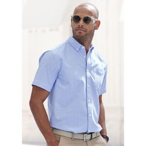 H.I.S. Kurzarmhemd H.I.S "Regular fit", Herren, Gr. L (41/42), N-Gr, blau (blau, weiß), Web, Obermaterial: 100% Baumwolle, gestreift, regular fit, Rundhals, abgesteppte Kante, Hemden Kurzarmhemd, Oxfordhemd kurzarm mit Button-down-Kragen aus reiner Baumwo H.I.S. Kurzarmhemd H.I.S "Regular fit", Herren, Gr. L (41/42), N-Gr, blau (blau, weiß), Web, Obermaterial: 100% Baumwolle, gestreift, regular fit, Rundhals, abgesteppte Kante, Hemden Kurzarmhemd, Oxfordhemd kurzarm mit Button-down-Kragen aus reiner Baumwo