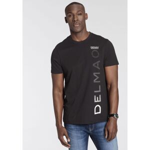T-Shirt DELMAO, Herren, Gr. 4XL (68/70), schwarz, Single Jersey, Obermaterial: 100% Baumwolle, bedruckt, normal, Rundhals, Shirts T-Shirt, Kurzarm, lässiger Print, Rundhalsausschnitt, aus Baumwolle T-Shirt DELMAO, Herren, Gr. 4XL (68/70), schwarz, Single Jersey, Obermaterial: 100% Baumwolle, bedruckt, normal, Rundhals, Shirts T-Shirt, Kurzarm, lässiger Print, Rundhalsausschnitt, aus Baumwolle