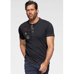 Henleyshirt MAN'S WORLD, Herren, Gr. 4XL (68/70), blau (nachtblau), Single Jersey, Obermaterial: 100% Baumwolle. Besatz: 100% Baumwolle, bedruckt, normal, Rundhals, Shirts Henleyshirt, Kurzarm, lässige Passform, bedruckt, Rundhals, casual Henleyshirt MAN'S WORLD, Herren, Gr. 4XL (68/70), blau (nachtblau), Single Jersey, Obermaterial: 100% Baumwolle. Besatz: 100% Baumwolle, bedruckt, normal, Rundhals, Shirts Henleyshirt, Kurzarm, lässige Passform, bedruckt, Rundhals, casual