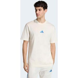 T-Shirt ADIDAS SPORTSWEAR "M SL SJ T", Herren, Gr. S, weiss (sanftes weiß, ray blau), Obermaterial: 100% Baumwolle, normal, Rundhals, Shirts T-Shirt, sportliches Kurzarmshirt, mit Rundhalsausschnitt T-Shirt ADIDAS SPORTSWEAR "M SL SJ T", Herren, Gr. S, weiss (sanftes weiß, ray blau), Obermaterial: 100% Baumwolle, normal, Rundhals, Shirts T-Shirt, sportliches Kurzarmshirt, mit Rundhalsausschnitt