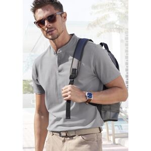 Henleyshirt JOHN DEVIN "mit Stehkragen", Herren, Gr. 3XL (64/66), grau, Piqué, Obermaterial: 100% Baumwolle, unifarben, regular fit normal, Rundhals, abgesteppte Kante, Shirts Henleyshirt, Regular-Fit, aus Baumwoll-Piqué Henleyshirt JOHN DEVIN "mit Stehkragen", Herren, Gr. 3XL (64/66), grau, Piqué, Obermaterial: 100% Baumwolle, unifarben, regular fit normal, Rundhals, abgesteppte Kante, Shirts Henleyshirt, Regular-Fit, aus Baumwoll-Piqué