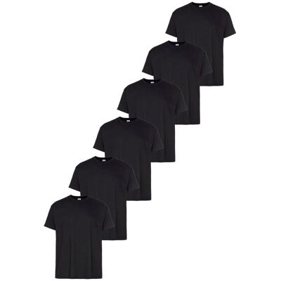 T-Shirt FRUIT OF THE LOOM "sechs Stück in unterschiedlicher Farbkomination", Herren, Gr. 3XL (64/66), schwarz, Single Jersey, Obermaterial: 100% Baumwolle, unifarben, Basic, schmal normal, Rundhals, Shirts T-Shirt, mit Rundhalsausschnitt T-Shirt FRUIT OF THE LOOM "sechs Stück in unterschiedlicher Farbkomination", Herren, Gr. 3XL (64/66), schwarz, Single Jersey, Obermaterial: 100% Baumwolle, unifarben, Basic, schmal normal, Rundhals, Shirts T-Shirt, mit Rundhalsausschnitt