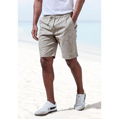 Shorts JOHN DEVIN "Bermuda", Herren, Gr. 3XL, N-Gr, beige (beige bedruckt), Web, Obermaterial: 97% Baumwolle, 3% Elasthan, bedruckt, regular fit kurz, Hosen Shorts, kurze Hose aus elastischer, gewebter Baumwollqualität Shorts JOHN DEVIN "Bermuda", Herren, Gr. 3XL, N-Gr, beige (beige bedruckt), Web, Obermaterial: 97% Baumwolle, 3% Elasthan, bedruckt, regular fit kurz, Hosen Shorts, kurze Hose aus elastischer, gewebter Baumwollqualität