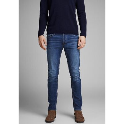 Slim-fit-Jeans JACK & JONES "JJIGLENN Slim-Fit mit Stretch und praktischer 5-Pocket-Form", Herren, Gr. 29, Länge 32, blau (dunkelblau used), Denim/Jeans, Obermaterial: 70% Baumwolle, 28% Polyester, 2% Elasthan, Abriebeffekte, slim fit knöchellang, Jeans S Slim-fit-Jeans JACK & JONES "JJIGLENN Slim-Fit mit Stretch und praktischer 5-Pocket-Form", Herren, Gr. 29, Länge 32, blau (dunkelblau used), Denim/Jeans, Obermaterial: 70% Baumwolle, 28% Polyester, 2% Elasthan, Abriebeffekte, slim fit knöchellang, Jeans S