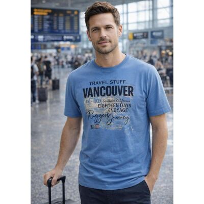 T-Shirt MAN'S WORLD, Herren, Gr. 4XL (68/70), blau, Jersey, Obermaterial: 100% Baumwolle, bedruckt, regular fit, Rundhals, Shirts T-Shirt, Kurzarm, bedruckt, Rundhalsausschnitt, aus dehnbarem Jerseystoff T-Shirt MAN'S WORLD, Herren, Gr. 4XL (68/70), blau, Jersey, Obermaterial: 100% Baumwolle, bedruckt, regular fit, Rundhals, Shirts T-Shirt, Kurzarm, bedruckt, Rundhalsausschnitt, aus dehnbarem Jerseystoff