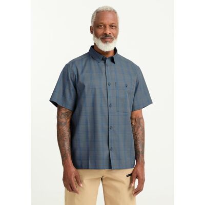 Funktionshemd JACK WOLFSKIN "HOT TRAIL SHIRT M", Herren, Gr. XXXL (60), N-Gr, check blau o, Obermaterial: 100% Baumwolle, Hemden Funktionshemd Funktionshemd JACK WOLFSKIN "HOT TRAIL SHIRT M", Herren, Gr. XXXL (60), N-Gr, check blau o, Obermaterial: 100% Baumwolle, Hemden Funktionshemd