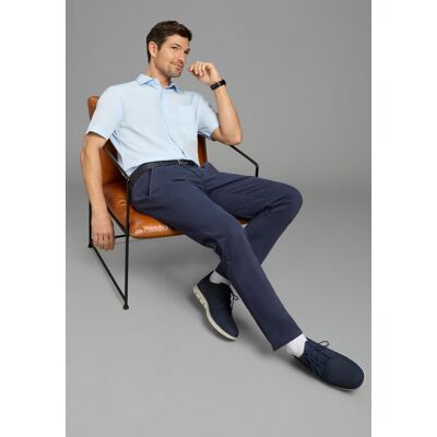 Kurzarmhemd MAN'S WORLD, Herren, Gr. 37/38 (S), N-Gr, hellblau, Obermaterial: 55% Baumwolle, 45% Polyester, unifarben, Basic, normal, gerader Abschluss, Hemden Kurzarmhemd, Kurzarm Kurzarmhemd MAN'S WORLD, Herren, Gr. 37/38 (S), N-Gr, hellblau, Obermaterial: 55% Baumwolle, 45% Polyester, unifarben, Basic, normal, gerader Abschluss, Hemden Kurzarmhemd, Kurzarm