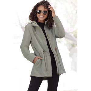 Softshelljacke VIVANCE ACTIVE, Damen, Gr. 34, grün (khaki), Softshell, Obermaterial: 100% Polyester, unifarben, figurbetont kniefrei, Bündchen mit Gummizug, Jacken Softshelljacke, mit Kordelzug an der Taille Softshelljacke VIVANCE ACTIVE, Damen, Gr. 34, grün (khaki), Softshell, Obermaterial: 100% Polyester, unifarben, figurbetont kniefrei, Bündchen mit Gummizug, Jacken Softshelljacke, mit Kordelzug an der Taille
