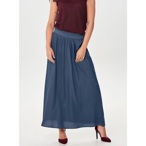 Maxirock ONLY "ONLVENEDIG – Maxilänge mit elastischem Bund für luftigen Komfort", Damen, Gr. M (38), blau (vintage indigo), Web, Obermaterial: 100% Viskose, unifarben, regular fit wadenlang, Röcke Maxirock, Viskose Maxirock ONLY "ONLVENEDIG – Maxilänge mit elastischem Bund für luftigen Komfort", Damen, Gr. M (38), blau (vintage indigo), Web, Obermaterial: 100% Viskose, unifarben, regular fit wadenlang, Röcke Maxirock, Viskose