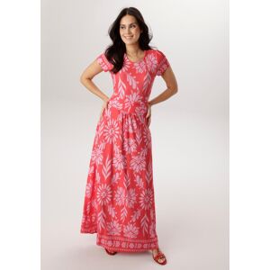 Sommerkleid ANISTON SELECTED, Damen, Gr. 36, N-Gr, weiß, neutral, Single Jersey, Obermaterial: 95% Viskose, 5% Elasthan, bedruckt, geblümt, gemustert, figurumspielend knöchellang, Rundhals, Kleider Sommerkleid, mit gerafftem Bund in der Taille - NEUE KOLL Sommerkleid ANISTON SELECTED, Damen, Gr. 36, N-Gr, weiß, neutral, Single Jersey, Obermaterial: 95% Viskose, 5% Elasthan, bedruckt, geblümt, gemustert, figurumspielend knöchellang, Rundhals, Kleider Sommerkleid, mit gerafftem Bund in der Taille - NEUE KOLL