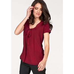 Shirtbluse ANISTON SELECTED, Damen, Gr. 34, rot, Chiffon, Obermaterial: 95% Viskose, 5% Elasthan. Chiffon: 100% Polyester, unifarben, figurumspielend hüftlang, tiefer V-Ausschnitt, normaler Saum, Blusen Shirtbluse, mit gedoppeltem Vorderteil Shirtbluse ANISTON SELECTED, Damen, Gr. 34, rot, Chiffon, Obermaterial: 95% Viskose, 5% Elasthan. Chiffon: 100% Polyester, unifarben, figurumspielend hüftlang, tiefer V-Ausschnitt, normaler Saum, Blusen Shirtbluse, mit gedoppeltem Vorderteil