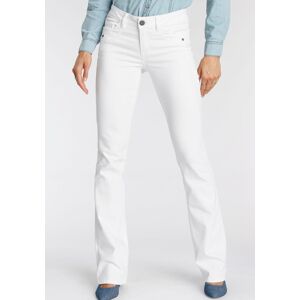 Bootcut-Jeans ARIZONA "mit Keileinsätzen", Damen, Gr. 22, K + L Gr, weiss (weiß), Denim/Jeans, Obermaterial: 98% Baumwolle, 2% Elasthan, Basic, eng lang, Jeans Bootcut-Jeans, ausgestellte Beinform, niedrige Leibhöhe, elastisches Material Bootcut-Jeans ARIZONA "mit Keileinsätzen", Damen, Gr. 22, K + L Gr, weiss (weiß), Denim/Jeans, Obermaterial: 98% Baumwolle, 2% Elasthan, Basic, eng lang, Jeans Bootcut-Jeans, ausgestellte Beinform, niedrige Leibhöhe, elastisches Material