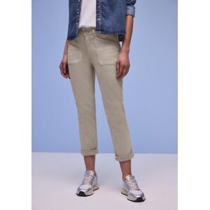 Cargojeans STREET ONE "Style Charlie", Damen, Gr. 32, Länge 28, beige washed, Denim/Jeans, Obermaterial: 81% Baumwolle, 17% Polyester, 2% Elasthan, unifarben, loose fit lang, Jeans Cargojeans, mit Slim Legs und Stretch Cargojeans STREET ONE "Style Charlie", Damen, Gr. 32, Länge 28, beige washed, Denim/Jeans, Obermaterial: 81% Baumwolle, 17% Polyester, 2% Elasthan, unifarben, loose fit lang, Jeans Cargojeans, mit Slim Legs und Stretch