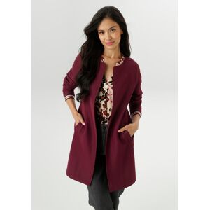 Longblazer ANISTON SELECTED, Damen, Gr. 40, rot (bordeaux), Ottomane, Obermaterial: 100% Polyester, unifarben, figurumspielend ca. Mitte Oberschenkel, Rundhals, eingesetzt normaler Saum, Blazer Longblazer, in modischer Länge Longblazer ANISTON SELECTED, Damen, Gr. 40, rot (bordeaux), Ottomane, Obermaterial: 100% Polyester, unifarben, figurumspielend ca. Mitte Oberschenkel, Rundhals, eingesetzt normaler Saum, Blazer Longblazer, in modischer Länge
