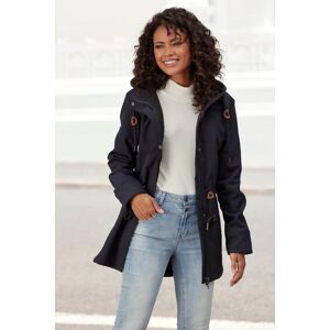 Softshelljacke VIVANCE ACTIVE, Damen, Gr. 40, schwarz, Softshell, Obermaterial: 100% Polyester, unifarben, figurbetont kniefrei, Bündchen mit Gummizug, Jacken Softshelljacke, mit Kordelzug an der Taille Softshelljacke VIVANCE ACTIVE, Damen, Gr. 40, schwarz, Softshell, Obermaterial: 100% Polyester, unifarben, figurbetont kniefrei, Bündchen mit Gummizug, Jacken Softshelljacke, mit Kordelzug an der Taille