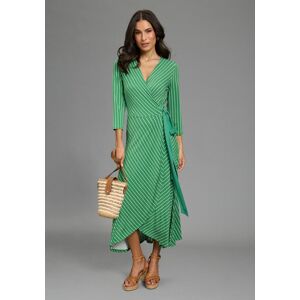 Midikleid LAURA SCOTT, Damen, Gr. 34, N-Gr, grün, gestreift, Jersey, Obermaterial: 95% Viskose, 5% Elasthan, gestreift, ausgestellt lang, V-Ausschnitt, Kleider Midikleid, im modischen Streifen-Design Midikleid LAURA SCOTT, Damen, Gr. 34, N-Gr, grün, gestreift, Jersey, Obermaterial: 95% Viskose, 5% Elasthan, gestreift, ausgestellt lang, V-Ausschnitt, Kleider Midikleid, im modischen Streifen-Design