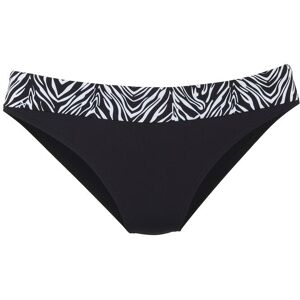 Bikini-Hose S.OLIVER "Kanto", Damen, Gr. 34, N-Gr, schwarz-weiss (schwarz, weiß), Microfaser, Recycling-Polyamid, bedruckt, kontrastfarbene Details, unifarben, Badehosen Bikini-Hose, mit Umschlagbund im Animal-Design Bikini-Hose S.OLIVER "Kanto", Damen, Gr. 34, N-Gr, schwarz-weiss (schwarz, weiß), Microfaser, Recycling-Polyamid, bedruckt, kontrastfarbene Details, unifarben, Badehosen Bikini-Hose, mit Umschlagbund im Animal-Design