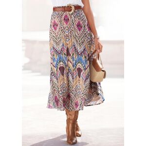 Plisseerock LASCANA, Damen, Gr. 34, bunt (bunt bedruckt), Chiffon, Obermaterial: 100% Polyester. Futter: 100% Polyester, bedruckt, figurumspielend ca. Mitte Wade, Röcke Plisseerock, aus leichter Chiffonware, Midirock mit Alloverprint, sommerlich Plisseerock LASCANA, Damen, Gr. 34, bunt (bunt bedruckt), Chiffon, Obermaterial: 100% Polyester. Futter: 100% Polyester, bedruckt, figurumspielend ca. Mitte Wade, Röcke Plisseerock, aus leichter Chiffonware, Midirock mit Alloverprint, sommerlich