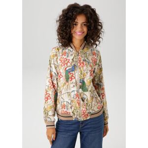 Blouson ANISTON CASUAL, Damen, Gr. 42, bunt (sand, rot, orange, grün, blau, gelb, oliv, ocker, petrol, taupe, grau, schwarz), Crêpe, Obermaterial: 100% Polyester. Futter: 100% Polyester, bedruckt, geblümt, figurumspielend hüftlang, Rippbündchen, Jacken Bl Blouson ANISTON CASUAL, Damen, Gr. 42, bunt (sand, rot, orange, grün, blau, gelb, oliv, ocker, petrol, taupe, grau, schwarz), Crêpe, Obermaterial: 100% Polyester. Futter: 100% Polyester, bedruckt, geblümt, figurumspielend hüftlang, Rippbündchen, Jacken Bl