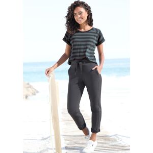 Sweathose ELBSAND "Brinja", Damen, Gr. M (38), N-Gr, grau (anthrazit), angeraute Sweatware, Obermaterial: 95% Baumwolle, 5% Elasthan, unifarben, figurumspielend lang, Hosen Sweathose, mit Logoprint am Bund und Taschen, Jogginghose, Relaxhose Sweathose ELBSAND "Brinja", Damen, Gr. M (38), N-Gr, grau (anthrazit), angeraute Sweatware, Obermaterial: 95% Baumwolle, 5% Elasthan, unifarben, figurumspielend lang, Hosen Sweathose, mit Logoprint am Bund und Taschen, Jogginghose, Relaxhose