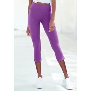 Caprileggings LASCANA, Damen, Gr. 48/50, N-Gr, lila, Single Jersey, Obermaterial: 95% Baumwolle, 5% Elasthan, unifarben, Basic, Basic kniebedeckend, Hosen Caprileggings, mit breitem, weichen Bündchen Caprileggings LASCANA, Damen, Gr. 48/50, N-Gr, lila, Single Jersey, Obermaterial: 95% Baumwolle, 5% Elasthan, unifarben, Basic, Basic kniebedeckend, Hosen Caprileggings, mit breitem, weichen Bündchen