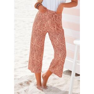 Beach Time Culotte BEACHTIME, Damen, Gr. 44, N-Gr, rot (rot bedruckt), Jersey, Obermaterial: 95% Viskose, 5% Elasthan, bedruckt, figurumspielend 3/4-Länge, Hosen Culotte, mit Blätterdruck und Bindeband, luftig-leichte Sommerhose Beach Time Culotte BEACHTIME, Damen, Gr. 44, N-Gr, rot (rot bedruckt), Jersey, Obermaterial: 95% Viskose, 5% Elasthan, bedruckt, figurumspielend 3/4-Länge, Hosen Culotte, mit Blätterdruck und Bindeband, luftig-leichte Sommerhose