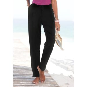 Beach Time Jerseyhose BEACHTIME, Damen, Gr. 46, N-Gr, schwarz, Jersey, Obermaterial: 100% Viskose, unifarben, figurumspielend lang, Hosen Jerseyhose, mit Taschen, Jogginghose, Relaxhose, Basic Beach Time Jerseyhose BEACHTIME, Damen, Gr. 46, N-Gr, schwarz, Jersey, Obermaterial: 100% Viskose, unifarben, figurumspielend lang, Hosen Jerseyhose, mit Taschen, Jogginghose, Relaxhose, Basic