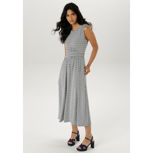 Sommerkleid ANISTON SELECTED, Damen, Gr. 42, N-Gr, blau (marine, sanftes weiß), Jersey, Obermaterial: 95% Viskose, 5% Elasthan, bedruckt, gemustert, figurumspielend wadenlang, Rundhals, Kleider Sommerkleid, mit zwei praktischen Eingrifftaschen Sommerkleid ANISTON SELECTED, Damen, Gr. 42, N-Gr, blau (marine, sanftes weiß), Jersey, Obermaterial: 95% Viskose, 5% Elasthan, bedruckt, gemustert, figurumspielend wadenlang, Rundhals, Kleider Sommerkleid, mit zwei praktischen Eingrifftaschen