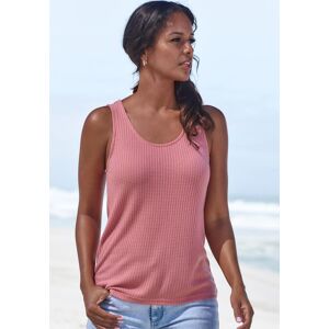 Trägertop VIVANCE "mit tropfenförmigem Cut-Out am Rücken", Damen, Gr. 40/42, rosa (taupe, rose), Piqué, Obermaterial: 69% Polyester (REPREVE), 28% Viskose, 3% Elasthan, Waffelmuster, unifarben, lässig geschnitten normal, Rundhals, Tops Trägertop, aus weic Trägertop VIVANCE "mit tropfenförmigem Cut-Out am Rücken", Damen, Gr. 40/42, rosa (taupe, rose), Piqué, Obermaterial: 69% Polyester (REPREVE), 28% Viskose, 3% Elasthan, Waffelmuster, unifarben, lässig geschnitten normal, Rundhals, Tops Trägertop, aus weic