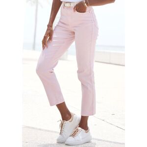 Ankle-Jeans LASCANA, Damen, Gr. 46, N-Gr, rosa (rosé), Denim/Jeans, Obermaterial: 98% Baumwolle, 2% Elasthan, unifarben, figurbetont knöchelfrei, Jeans Ankle-Jeans, mit Stretchanteil, elastische Jeans in gerader Passform Ankle-Jeans LASCANA, Damen, Gr. 46, N-Gr, rosa (rosé), Denim/Jeans, Obermaterial: 98% Baumwolle, 2% Elasthan, unifarben, figurbetont knöchelfrei, Jeans Ankle-Jeans, mit Stretchanteil, elastische Jeans in gerader Passform