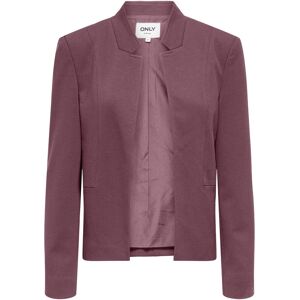 Kurzblazer ONLY "ONLEMILLIA LIFE L/S OPEN BLAZER CC TLR", Damen, Gr. 36, rose braun, Web, Obermaterial: 74% Polyester, 22% Viskose, 4% Elasthan, unifarben, regular fit normal, Blazer Kurzblazer, mit Stehkragen Kurzblazer ONLY "ONLEMILLIA LIFE L/S OPEN BLAZER CC TLR", Damen, Gr. 36, rose braun, Web, Obermaterial: 74% Polyester, 22% Viskose, 4% Elasthan, unifarben, regular fit normal, Blazer Kurzblazer, mit Stehkragen