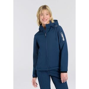 Softshelljacke CMP "WOMAN JACKET ZIP HOOD", Damen, Gr. 50, blau (blau ink), Obermaterial: 96% Polyester, 4% Elasthan. Futter: 100% Polyester, Jacken Softshelljacke, sportlicher Stil, wärmend, wind- und wasserabweisend, Übergangsjacke Softshelljacke CMP "WOMAN JACKET ZIP HOOD", Damen, Gr. 50, blau (blau ink), Obermaterial: 96% Polyester, 4% Elasthan. Futter: 100% Polyester, Jacken Softshelljacke, sportlicher Stil, wärmend, wind- und wasserabweisend, Übergangsjacke