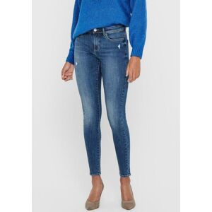 Skinny-fit-Jeans ONLY "ONLWAUW – Skinny-Jeans mit Destroyed-Effekt und Stretch", Damen, Gr. M (38), Länge 30, blau (medium, blau), Denim/Jeans, Obermaterial: 64% Baumwolle, 31% Polyester, 3% Viskose, 2% Elasthan, Abriebeffekte, skinny fit, Jeans Skinny-fi Skinny-fit-Jeans ONLY "ONLWAUW – Skinny-Jeans mit Destroyed-Effekt und Stretch", Damen, Gr. M (38), Länge 30, blau (medium, blau), Denim/Jeans, Obermaterial: 64% Baumwolle, 31% Polyester, 3% Viskose, 2% Elasthan, Abriebeffekte, skinny fit, Jeans Skinny-fi
