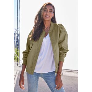 Blouson FRENCH CONNECTION, Damen, Gr. S (36/38), grün (khaki), Web, Obermaterial: 100% Polyester. Futter: 85% Polyester, 15% Baumwolle. Ärmelfutter: 100% Polyester, unifarben, lässig geschnitten hüftlang, Rippbündchen, Jacken Blouson, mit College-Kragen Blouson FRENCH CONNECTION, Damen, Gr. S (36/38), grün (khaki), Web, Obermaterial: 100% Polyester. Futter: 85% Polyester, 15% Baumwolle. Ärmelfutter: 100% Polyester, unifarben, lässig geschnitten hüftlang, Rippbündchen, Jacken Blouson, mit College-Kragen