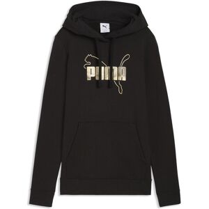 Kapuzensweatshirt PUMA "ESS LOGO LAB METALLIC HOODIE TR", Damen, Gr. XS, puma schwarz, Sweatware, Obermaterial: 68% Baumwolle, 32% Polyester, bedruckt, regular fit normal, angesetztes Bündchen, Sweatshirts Kapuzensweatshirt, Regular Fit, mit Print-Applika Kapuzensweatshirt PUMA "ESS LOGO LAB METALLIC HOODIE TR", Damen, Gr. XS, puma schwarz, Sweatware, Obermaterial: 68% Baumwolle, 32% Polyester, bedruckt, regular fit normal, angesetztes Bündchen, Sweatshirts Kapuzensweatshirt, Regular Fit, mit Print-Applika