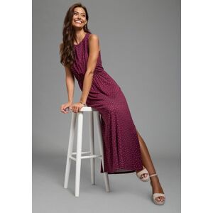 Sommerkleid LAURA SCOTT, Damen, Gr. 34, N-Gr, bordeaux, gepunktet, Single Jersey, Obermaterial: 95% Viskose, 5% Elasthan, gepunktet, figurumspielend bodenlang, Rundhals, Kleider Sommerkleid, bodennah geschnitten, aus Single Jersey, geblümt oder gepunktet Sommerkleid LAURA SCOTT, Damen, Gr. 34, N-Gr, bordeaux, gepunktet, Single Jersey, Obermaterial: 95% Viskose, 5% Elasthan, gepunktet, figurumspielend bodenlang, Rundhals, Kleider Sommerkleid, bodennah geschnitten, aus Single Jersey, geblümt oder gepunktet