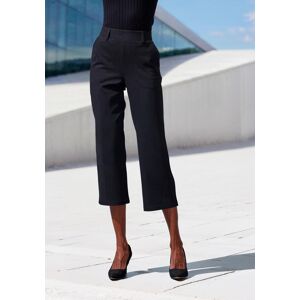 Culotte LASCANA, Damen, Gr. 44/46, N-Gr, blau (schwarz uni), Obermaterial: 68% Polyester, 30% Viskose, 2% Elasthan, Basic, 7/8-Länge, Hosen Culotte, mit Jacquard Strickmuster oder uni schwarz Culotte LASCANA, Damen, Gr. 44/46, N-Gr, blau (schwarz uni), Obermaterial: 68% Polyester, 30% Viskose, 2% Elasthan, Basic, 7/8-Länge, Hosen Culotte, mit Jacquard Strickmuster oder uni schwarz