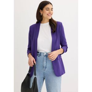 Jackenblazer BONPRIX, Damen, Gr. 52, lila, Web, Obermaterial: 96% Polyester, 4% Elasthan. Futter: 100% Polyester, unifarben, schmal Po-bedeckend, Blazer Jackenblazer, femininer Stil, schmale Passform, schmales und langes Reverse Jackenblazer BONPRIX, Damen, Gr. 52, lila, Web, Obermaterial: 96% Polyester, 4% Elasthan. Futter: 100% Polyester, unifarben, schmal Po-bedeckend, Blazer Jackenblazer, femininer Stil, schmale Passform, schmales und langes Reverse
