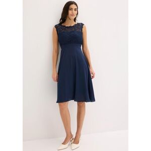 Minikleid BONPRIX "Minikleid mit Spitze", Damen, Gr. 54, N-Gr, blau (dunkelblau), Obermaterial: 100% Polyester. Futter: 100% Polyester. Spitze: 100% Polyester, tailliert, Kleider Minikleid, für besondere Anlässe, aus Polyester, taillierte Passform Minikleid BONPRIX "Minikleid mit Spitze", Damen, Gr. 54, N-Gr, blau (dunkelblau), Obermaterial: 100% Polyester. Futter: 100% Polyester. Spitze: 100% Polyester, tailliert, Kleider Minikleid, für besondere Anlässe, aus Polyester, taillierte Passform