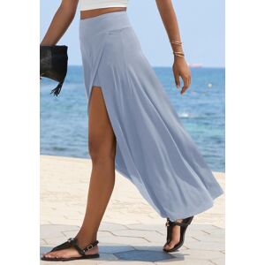 Maxirock LASCANA, Damen, Gr. 34, rauchblau, Jersey, Obermaterial: 95% Viskose, 5% Elasthan, unifarben, figurumspielend knöchellang, Röcke Maxirock, mit integrierter Shorts und kleiner Tasche, Strandrock, Sommerrock Maxirock LASCANA, Damen, Gr. 34, rauchblau, Jersey, Obermaterial: 95% Viskose, 5% Elasthan, unifarben, figurumspielend knöchellang, Röcke Maxirock, mit integrierter Shorts und kleiner Tasche, Strandrock, Sommerrock
