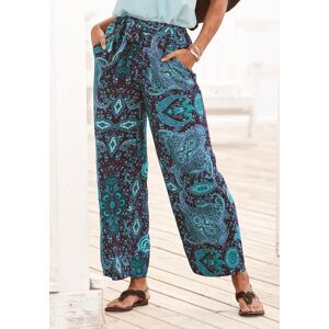 Palazzohose VIVANCE, Damen, Gr. 36, N-Gr, blau (blau, bedruckt), Web, Obermaterial: 100% Viskose, Paisley, figurumspielend lang, Hosen Palazzohose, und Paisleyprint, elastischer Bund, Schlupfhose, leichte Sommerhose Palazzohose VIVANCE, Damen, Gr. 36, N-Gr, blau (blau, bedruckt), Web, Obermaterial: 100% Viskose, Paisley, figurumspielend lang, Hosen Palazzohose, und Paisleyprint, elastischer Bund, Schlupfhose, leichte Sommerhose