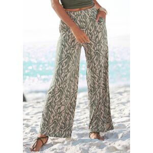 Jerseyhose BUFFALO, Damen, Gr. 34, N-Gr, bunt (khaki, sand bedruckt), Jersey, Obermaterial: 100% Viskose, bedruckt, figurumspielend lang, Hosen Jerseyhose, mit Alloverdruck in Paperbag-Optik, Wide-Leg, leichte Sommerhose Jerseyhose BUFFALO, Damen, Gr. 34, N-Gr, bunt (khaki, sand bedruckt), Jersey, Obermaterial: 100% Viskose, bedruckt, figurumspielend lang, Hosen Jerseyhose, mit Alloverdruck in Paperbag-Optik, Wide-Leg, leichte Sommerhose