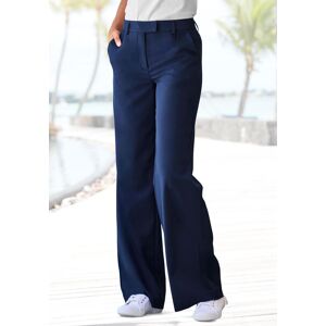 Anzughose LASCANA "mit verstellbarem Bund", Damen, Gr. 34, N-Gr, blau (marine), Web, Obermaterial: 65% Polyester, 28% Viskose, 7% Elasthan, unifarben, figurumspielend lang, Hosen Anzughose, individuell regulierbarer Bund, Businesshose, gerade Beinform Anzughose LASCANA "mit verstellbarem Bund", Damen, Gr. 34, N-Gr, blau (marine), Web, Obermaterial: 65% Polyester, 28% Viskose, 7% Elasthan, unifarben, figurumspielend lang, Hosen Anzughose, individuell regulierbarer Bund, Businesshose, gerade Beinform